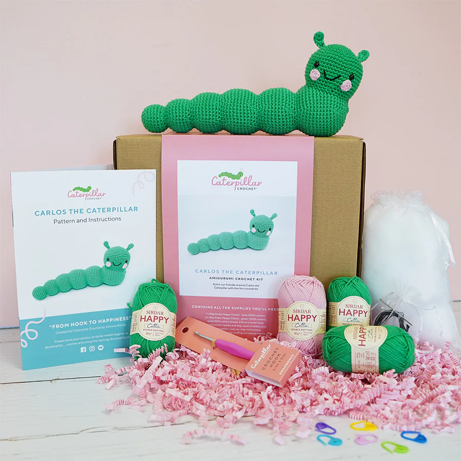 Crochet Kit - Amigurumi Carlos the Caterpillar - Image 3